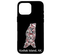 Kodiak Island AK Bear Native American Art Case for iPhone 16 Pro Max