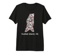 Kodiak Island AK Bear Native American Art Premium T-Shirt