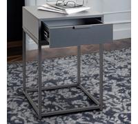 kodiak large wooden bedside cabinet with 1 drawer in anthracite