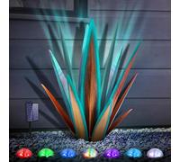 Kodibo, Large Tequila Rustic Sculpture, Metal Agave Plants for Patio and Garden, Hand Painted Garden Statue for Home and Garden Decoration, Lawn Ornaments and Garden Stakes (Dark Blue - L