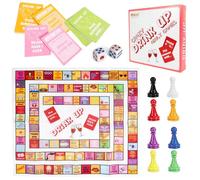 kodivenj Adult Drinking Party Game - 2-8 Player Board Games with Waterproof Mat, 42 Challenge Cards & Dice - Perfect for House Parties, Hen Nights & Mates Gatherings (18+)