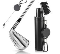 kodivenj Golf Club Cleaner Brush With Water Spray And Portable Hanging Clasp，Golf Accessories for Men Golf Ball Cleaner, Even Spraying of Water, Soft and Firm Golf Cleaning Brush (Water Mist)