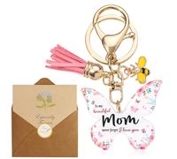 kodivenj Mom Gifts, Mom Keyring Mothers Day Gifts,Mum Birthday Gifts,Birthday Keychain Presents for Mother,Christmas Best Xmas Gifts for Mommy,Stepmom,New Mum