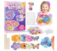 kodivenj Poke in Art Flower Craft Kits for Kids 4 5 6 7 8 Year Old Girls & Boys with 8 Flowers & 2 Butterflies,Mess-Free Craft DIY Creative Activity Educational Toys for Party Home Decor