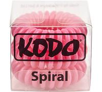 Kodo Spiral Raspberry Hair Bobble Pack of 3, Pain Free Hair Band, Reduces Split Ends by Kodo