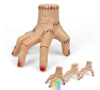 Kodvinp Wednesday Thing Hand with Movable Fingers, Scary Realistic Crawling Hand with Light & Sound, Creepy Costume Accessory, Spooky Decor, Halloween Party and Cosplay Gift
