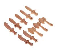 Kodxylytix 10pcs Peach Wood Carved Crafts Pendants Jewelry Findings DIY Accessory