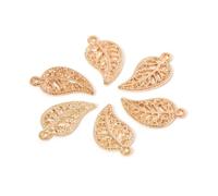 Kodxylytix 50 Pcs Bracelet Leaf Decor Anklet Elegant Leaves Decoration DIY Crafting Pendant Ornament Handmade Handicraft KC Gold