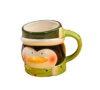 Kodxylytix Christmas Coffee Mugs Cartoon Ceramic Mug for Christmas Valentines Day Gifts Penguin 8.5x10 cm