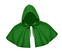 Kodxylytix Halloween Cloak Cosplay Death Cape Cowl Shawl Medieval Hooded Cloak Hat Green