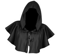 Kodxylytix Halloween Cloak Cosplay Death Cape Wizard Cloak for Women Men Unisex Black Universal