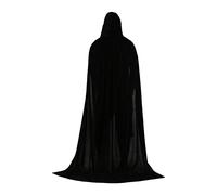 Kodxylytix Halloween Cosplay Capes Wizard Costume Cloak with Hood for Women Men Party 150 cm Black