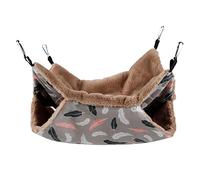 Kodxylytix Hamster Ferret Rat Squirrel Hammock Hang Cage Nest House Toy 20x20 cm brown