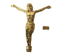 Kodxylytix Jesus Figure Christian Model Art Wall Cross Accessories Gift Home Decor Gold