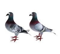 Kodxylytix Simulation Foam Pigeon Model Party Favors Easter Gifts Artificial Foam Bird 2 Pcs Type C