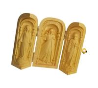 Kodxylytix Wood Carving Ornaments Small Catholic Catholic Relics for Living Room Office