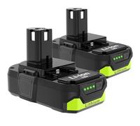 Koedsion 2-Pack 3.0Ah Replacement Batteries for Ryobi 18V Battery P1104, P2012, P1012, Compatible with Ryobi one+ 18V Cordless Power Tools and Charger PCG, P137, P135, P117.