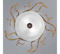 Kögl Amabile ceiling lamp, rust-gold, glass shade