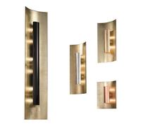Kögl Aura Gold wall light, black shade, height 100 cm