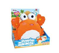 Kögler 26736 - Bouncing Crab, Approx. 17 cm Tall, Plush Toy with Music and Lab Function, Chatters Everything and Moves