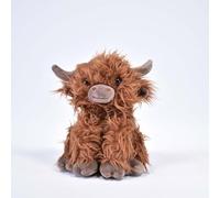 Kögler 76951 Labertier Highland Cattle Boris, Approx. 19 cm Tall, Plush Toy with Playback Function, Includes Battery, Chatters Everything and Moves