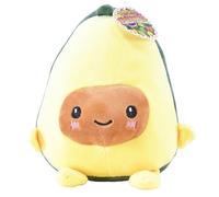 Kögler 97354 Super Soft Plush Avocado, Cheeky Fruits, Squishy, Fluffy Cuddly Plush Toy with Face, Approx. 20 cm