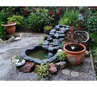 Köhko "Elbe pondless waterfall system 87' with 3 pieces streams including pond liner and tubing 14001