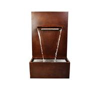 KÖHKO® Waterfall Fountain with LED Lighting Height 100 cm Corten Steel 31008