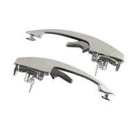 KOEHXJ Car Exterior Side Door Handle for VW for Beetle for Vocho 1973-2004 2pc Silvery Left Right Exterior Door Handles with 2 Keys 111837205J 1BM827503 1BM837205
