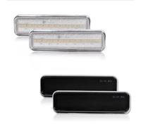 KOEHXJ Car Indicator Front Side Marker Parking Light Turn Signal Lights For Plymouth For Fury For Valiant For Volare(Clear Lens Amber)