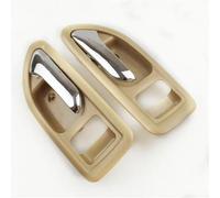 KOEHXJ Car Interior Door Handle Replacement for Great-Wall for Haval for H3 for H5 for CUV Pair Interior Inner Door Handles Knob(Beige)