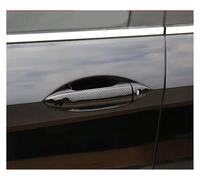 KOEHXJ for Accord for 9th 2013 2014 2015 2016 2017 Carbon Fiber Chrome Car Side Door Handle Cover Sticker Styling Accessories Exterior Door Handle Cover(Silver 0 Button)