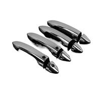KOEHXJ for Accord for 9th 2013 2014 2015 2016 2017 Carbon Fiber Chrome Car Side Door Handle Cover Sticker Styling Accessories Exterior Door Handle Cover(Silver 2 Buttons)