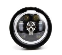 KOEHXJ Motorcycle Headlight 6.5 Inch LED Motorcycle Headlight Retro HeadLamp Halo DRL Moto For Cb 400 For Sf For C70 For Keeway For Superlight 125 For Kawasaki For Vn900 Motorcycle LED Headlight