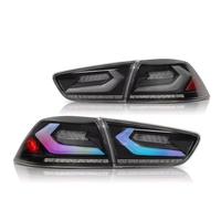 KOEHXJ Parts Rear Tail Light Car Styling Tail Lights Taillight For Lancer 10 For EVO Rear Lamp DRL Dynamic Turn Signal Reverse Brake LED Light Rear Light Lens Lamp(Type B RGB colorful)