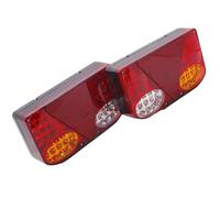 KOEHXJ Parts Rear Tail Light For 2pcs Red Light Yellow White 48LED For Edge Lights Taillights Brake Signal Fit For Trucks And Trailers Rear Light Lens Lamp