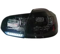 KOEHXJ Parts Rear Tail Light Pair Of Car Tail Light Assembly For VW For Golf6 For Mk6 For R20 2008-2013 Flowing Water Flicker Turning Signal Rear Light Lens Lamp(2 side smork)