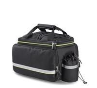 KOEHXJ Side Saddle Bags Waterproof Bicycle Double Side Bag 20-35L Large Capacity 3 in 1 Rear Trunk Mountain Bike Luggage Carrier(Black 20-35L)