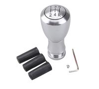 KOEHXJ Universal 5-Speed Manual Gear Shift Head Aluminum Alloy to Refit The Car with Car Shift Knob Cover(White)