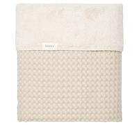 Koeka Baby Blanket - Cuddly Blanket - For Baby Cot and Moses Basket - Teddy Lined - Oslo - Waffle Fabric Made of Cotton - Breathable - Washable -