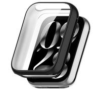 Koelaa Case for Xiaomi Smart Band 9 Pro, Soft TPU Full Coverage Screen Cover Case, Touch Sensitive, Scratch-Resistant, HD Clear, Black - 1 Count