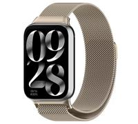 Koelaa Magnetic Milanese Loop Watch Strap for Xiaomi Band 10 Pro/9 Pro/8 Pro, Stainless Steel Replacement Band with Adjustable Magnetic Clasp, Breathable Wristband for Redmi Watch 6/5/4 - Starlight