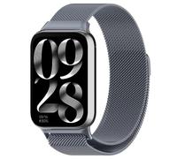 Koelaa Magnetic Milanese Loop Watch Strap for Xiaomi Band 10 Pro/9 Pro/8 Pro, Stainless Steel Replacement Band with Adjustable Magnetic Clasp, Breathable Sport Wristband for Redmi Watch 6/5/4 - Gray