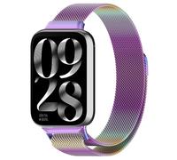 Koelaa Magnetic Milanese Loop Watch Strap for Xiaomi Band 10 Pro/9 Pro/8 Pro, Stainless Steel Replacement Band with Adjustable Magnetic Clasp, Breathable Wristband for Redmi Watch 6/5/4 - Colorful