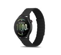 Koelaa Magnetic Strap for Garmin Forerunner 265/255/255 Music/965/Vivoactive 4/Venu 2, 22mm Replacement Straps, Magnetic Silicone Adjustable Strap-Black