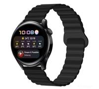 Koelaa Silicone Magnetic Watch Bands for Garmin Forerunner 265/255/255 Music/965/Vivoactive 4/Venu 2, 22mm Replacement Straps, Adjustable Silicone with Magnetic Straps-Black