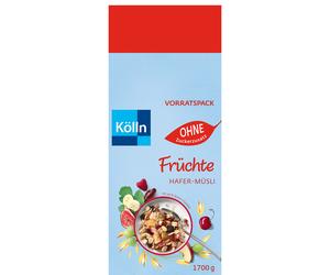 Kölln Fruit Oat Muesli without Added Sugar with Fine Fruits 1700g