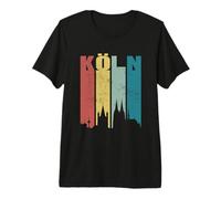 Köln Skyline Vintage Cathedral Retro Germany Cologne Premium T-Shirt