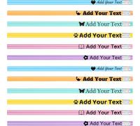 KoelntDIY Personalised Pencils with Name Custom Engraved #2 Triangular Pencil with Text Set of 60, 6 Colors, Back to School Wedding Teacher's Day Gift
