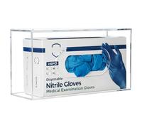 KOEMEHR Wall Mounted Dispenser for Gloves, Single Side Loaded Glove Box Holder for Medical, Latex, Nitrile, Exam, Disposable Glove - Plastic Bags Holder Tissue Box Holder, Clear